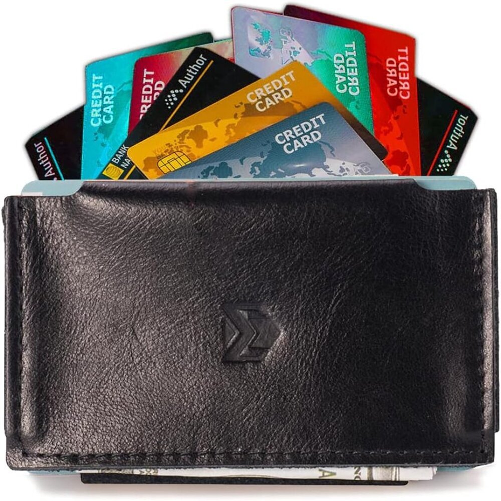Elastic Wallet - Small Minimalists Slim Front Pocket Credit Card Holder for Men - Picture 8 of 9